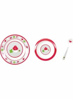 Auslauf 😀 Küche Die Spiegelburg BabyGlück: Mein Erstes Geschirr, Grau Günstig Kaufen ❤️