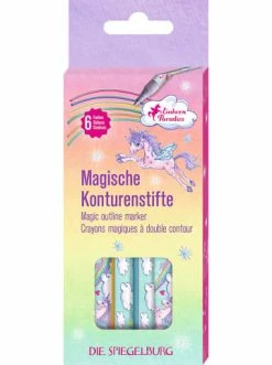 Rabatt ⭐ Büro-, Schulbedarf & Kreativbedarf Die Spiegelburg Konturenstifte Magic Pen Einhorn-Paradies, 6 Farben Günstig Kaufen 🤩