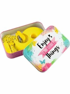 Bestes Angebot 🎁 Büro-, Schulbedarf & Kreativbedarf Die Spiegelburg Mini-Schreibtischset I LOVE PAPER, 15-tlg. In Metalldose Günstig Kaufen 🧨