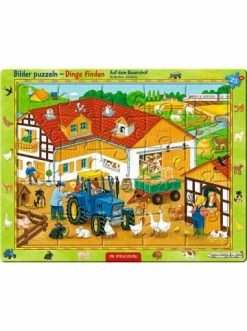 Blitzangebot 🎉 Spielzeug Die Spiegelburg Rahmenpuzzle - Auf Dem Bauernhof (25 Teile) Günstig Kaufen 🔔