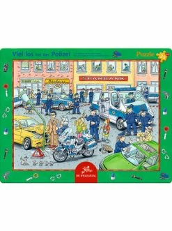 Beste Bewertungen von 🌟 Spielzeug Die Spiegelburg Rahmenpuzzle Viel Los Bei Der Polizei (25 Teile) Günstig Kaufen 🌟